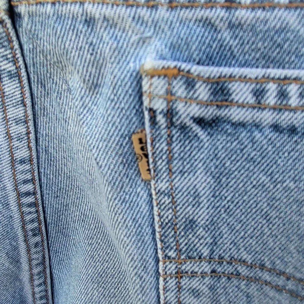 Levi's 560 Loose Fit Tapered Leg Jeans Mens 36x34 Light Wash Orange Tab Vintage